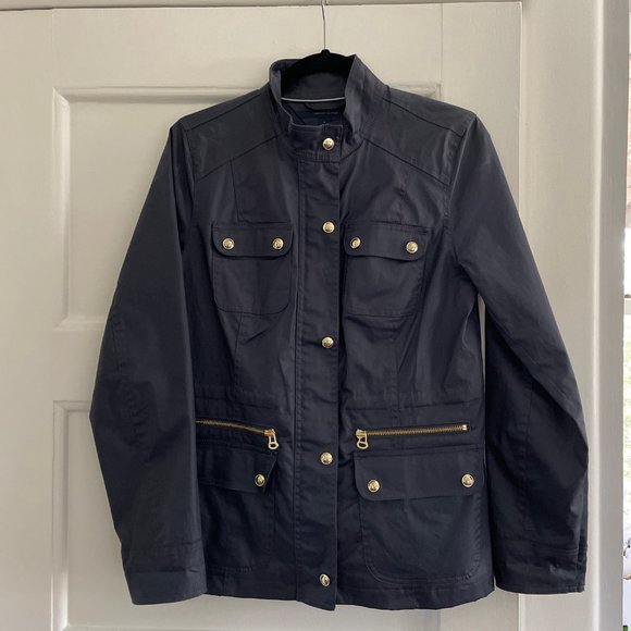 Tommy Hilfiger Jackets & Blazers - Tommy Hilfiger Dark Blue Waxed Cotton Jacket Size medium